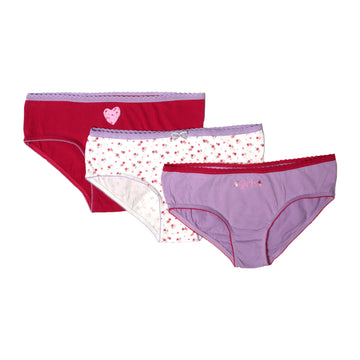 COTTON STRETCH PACK OF 3 PENTIES FOR GIRLS BY OAKS